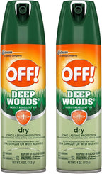 Off Deep Woods Dry Aerosol 4 Oz, pack of 2