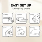 8 Inch Queen Size Mattress in a Box,Memory Foam Mattress for Comfort Sleep, Cooling Night Sleep & Pressure Relief, Ships Compressed (8", Queen)