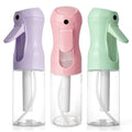 RMNJPW 3Pcs Continuous Spray Bottles For Hair,Ultra Fine Mister for Hair Styling, Plants, Cleaning, Salon, Misting & Skin Care (200ML Green+Pink+Purple)