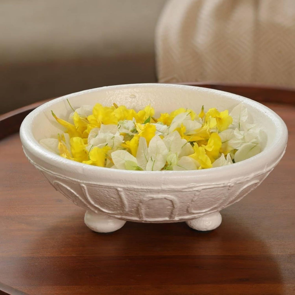 Home Decor Organic Pattern Terracotta Bowl - Stylish and Rustic Accent for Any Space