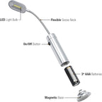 BBQ Grill Lights Magnetic Base Super-Bright LED Lights-360 Degree Flexible Gooseneck, Weather Resistant, Task Lighting Barbecue Grilling, 2 Pack