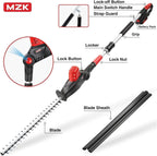 MZK 20V Cordless Hedge Trimmer, Bush & Shrub Cutter, 23-Inch Blade
