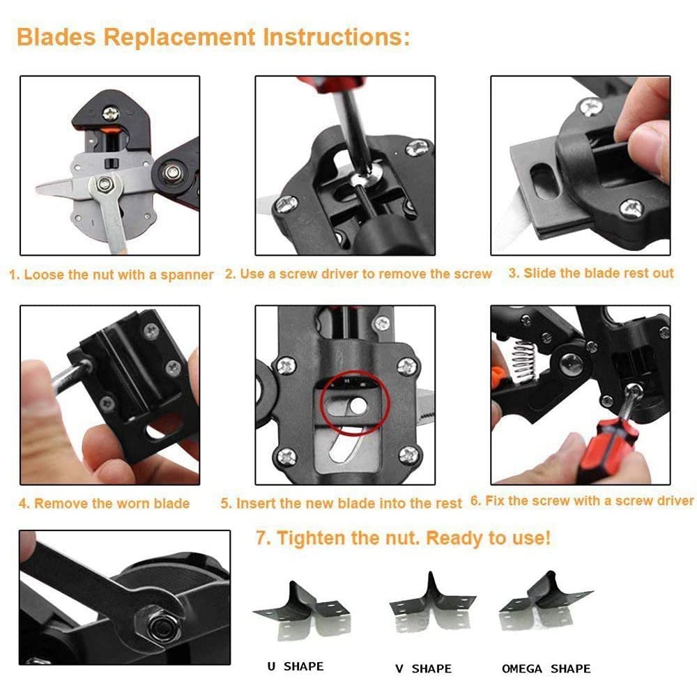 2 in 1 Grafting Tool Pruner Kit Gardening Pruning Tool for Fruit Tree Grafting Branch Trimming Cutting