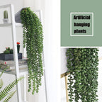 3 Pcs String of Pearls Plant Artificial Hanging Succulents Plants for Home Garden Decor (Pots Not Included)