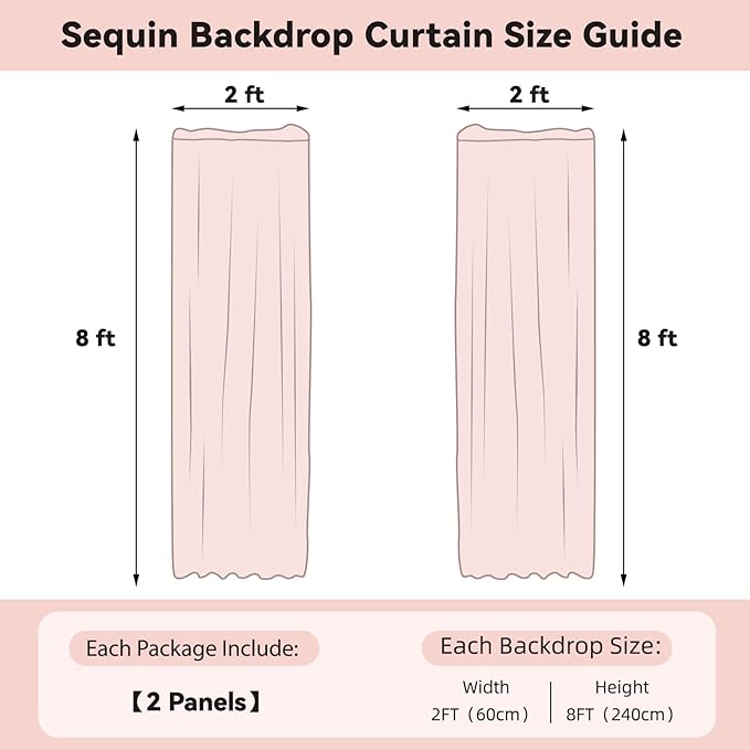 Sugargirl Dark Green Sequin Backdrop Curtain 2 Panels 2FTx8FT Glitter Dark Green Background Drapes Sparkle Photography Backdrop for Party Wedding Birthday Wall Decoration