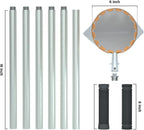 Fruit Picker Tool with 6-Part Extension Pole and Cloth Bag for Gentle Fruit Catching（8FT）