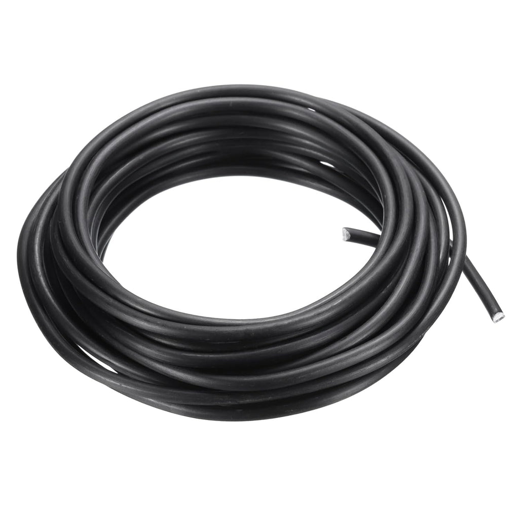 PATIKIL 4mm Bonsai Training Wire, 1 Roll Floral Wire Stems Anodized Aluminum Tree Wire 16.4 Feet Total for Gardening Branch Fixing, Black