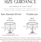 patdrea Designer Vintage Linen Small Round Tablecloth,Cya Ancient Castle and Manor Pattern Tablecloths,Elegant Table Cover Decor for Kitchen Dining Christmas,Thanksgiving,Diameter 55"-Lucerne a