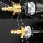 RV vent plug prevent freezing in winter helps drain water from water pipes, suitable for camping RVs, boats, garden hoses, water pipe Blow Out Plug brass quick connector (male)