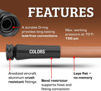Flexzilla Colors Garden Hose 5/8 in. x 100 ft., Lightweight All-Weather Water Hose, Durable and Flexible, Leak-Free Connections, Red Clay
