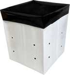 A.A 20 Gallon Grow Bags Black and White Poly Nursery Bags for Plants, Tree Grow, Greenhouse (10 Pack)