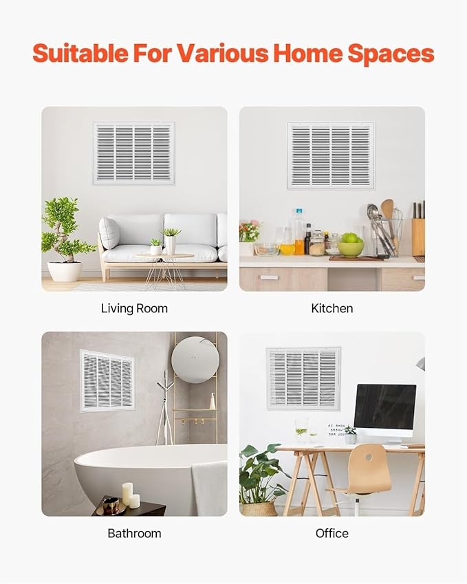 Decorative Return Air Grille Cover, Wall/Ceiling Vent Cover with Adjustable Design, Durables & Easy-to-Install for Home & Office, Cold Air Return Vent Cover(38x46in (97x117cm))