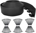 Garden Edging Borders 66FT,Landscape Edging Black[Extra Tall 4IN High] with 60pcs Stakes,Lawn Edging Flexible Garden Border Mini Plastic Fence for Flower Bed Landscaping