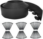 Garden Edging Borders 66FT,Landscape Edging Black[Extra Tall 4IN High] with 60pcs Stakes,Lawn Edging Flexible Garden Border Mini Plastic Fence for Flower Bed Landscaping