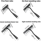 Gardenia Iron Weeding Rake, 2025 Gardenia Iron Weeding rake, Ironrake The Heavy-Duty Irons Weedings Rakes,Irons Rakes for Gardening and Weedings (5 Teeth) (8 Teeth)