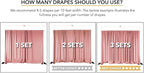 AK TRADING CO. 10 feet x 10 feet Rust IFR Polyester Backdrop Drapes Curtains Panels with Rod Pockets - Wedding Ceremony Party Home Window Decorations