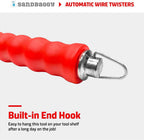 Sandbaggy Automatic Rebar Wire Tie Twister Tool | Ties Rebar 2X Faster Than Manual Tool | Galvanized Steel Components to Prevent Rust (Pack of 1, Automatic)