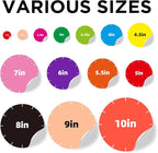 Custom Stickers - Personalized Labels, Customized Stickers with Any Design Image Logo Text, 100 Labels (Scalloped, 3"x3")