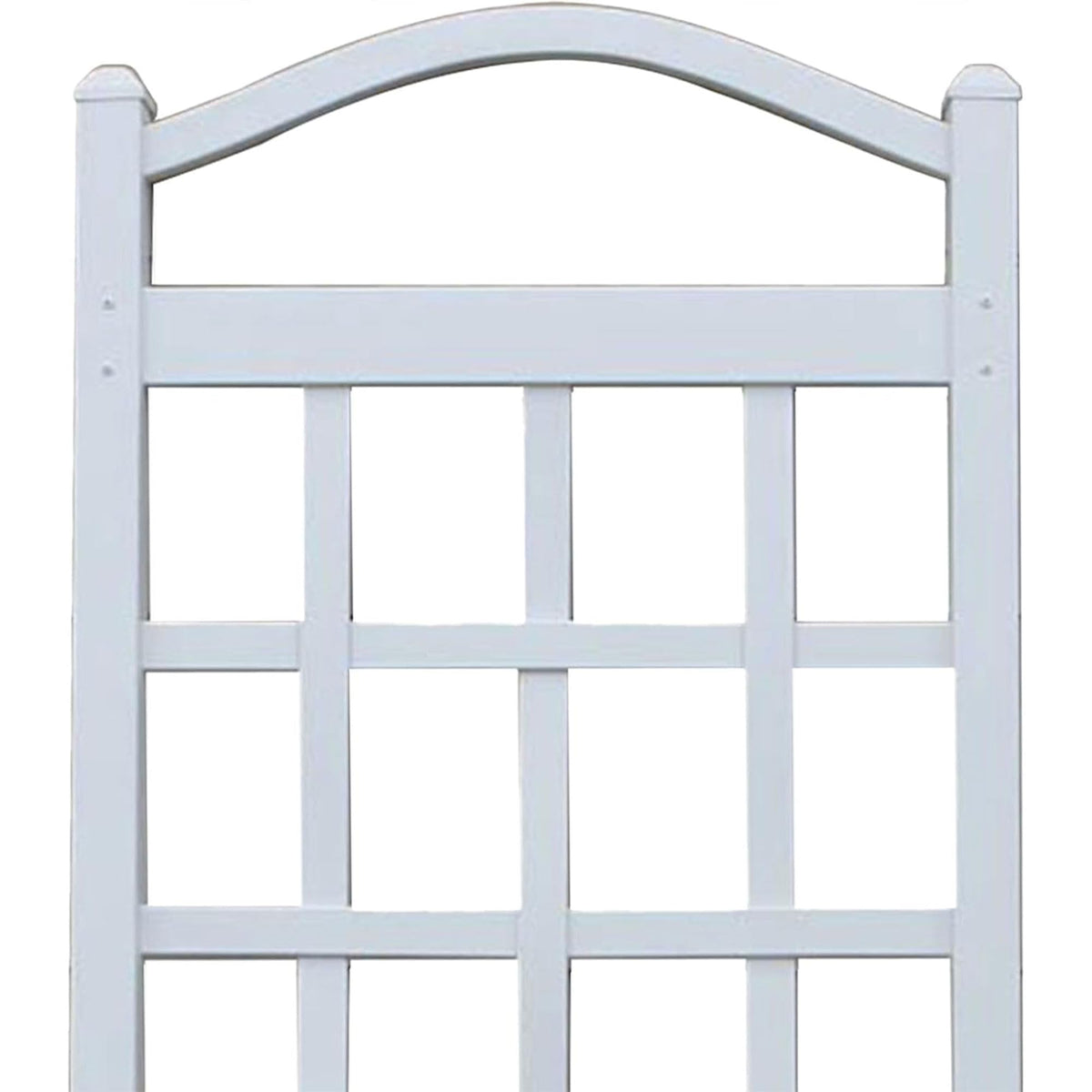 Dura-Trel Cambridge Wall Mounted Garden Vinyl Trellis, 28" x 75", White
