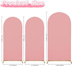 6.6FT Wedding Arch Covers Arch Backdrop Cover Arch Stand Covers Set Arch Cover Spandex Fabric Stretchy Backdrop for Wedding Birthday Party Decoration Baby Shower (Light Pink)