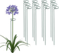 24 Inch 12 Packs Plant Support Stakes,Garden Single stemmed Plant Support Hoops, Plant Prop, for Flowers,Orchid, Tomatoes Peony Lily Rose (24 inch)
