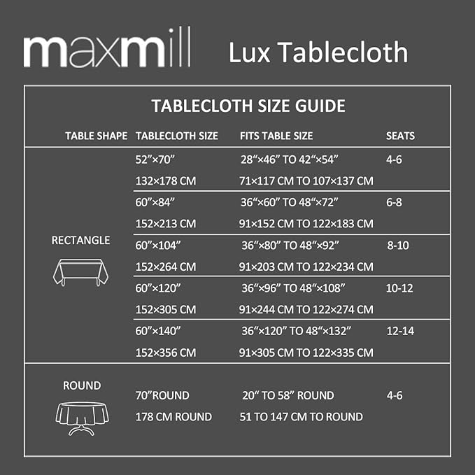maxmill Lux Faux Linen Tablecloth with Slubby Texture Wrinkle Resistant Anti-Shrink Soft Table Cloth for Kitchen Dining Restaurant Tabletop for Event Holiday Dinner Round 70 Inch Sage Green