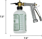 Rocky Mountain Goods Hose Sprayer - 16oz Bottle - Small 7.5" x 7.5" Size - for Spraying Fertilizer, Soap, Pesticide, Chemical, Insecticide - Dilution Adjuster - Nozzle Angle Guide for Trees/Garden