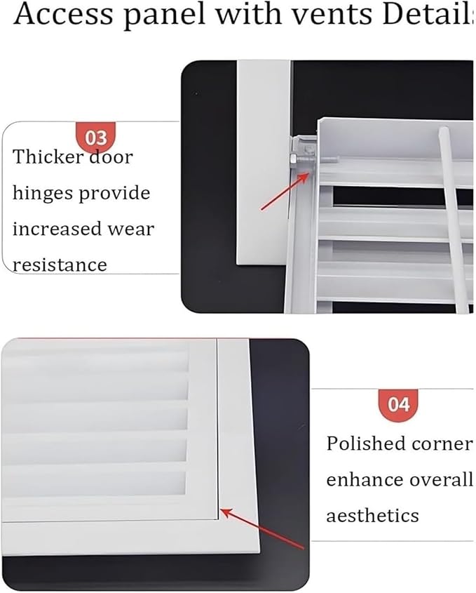 Decorative Return Air Grille Cover, Wall/Ceiling Vent Cover with Adjustable Design, Durables & Easy-to-Install for Home & Office, Cold Air Return Vent Cover(32x44in (81x112cm))