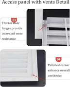 Decorative Return Air Grille Cover, Wall/Ceiling Vent Cover with Adjustable Design, Durables & Easy-to-Install for Home & Office, Cold Air Return Vent Cover(32x44in (81x112cm))