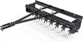 YINTATECH 48" Lawn Aerator Tow Behind with Universal Hitch for spike Aerator, Black