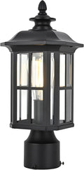 Outdoor Post Lights Outdoor Lamp Post Light Fixture Aluminum with Glass, Post Lamps Outdoor Light Posts for Outside Patio Yard Garden