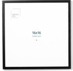 Opposite Wall - 16x16 in - Black Solid Oak Wood Picture Frame - Lightweight, Versatile & Shatterproof - Wall Hanging Poster or Photo Frame - Wall Decor for Office, Gallery & Home