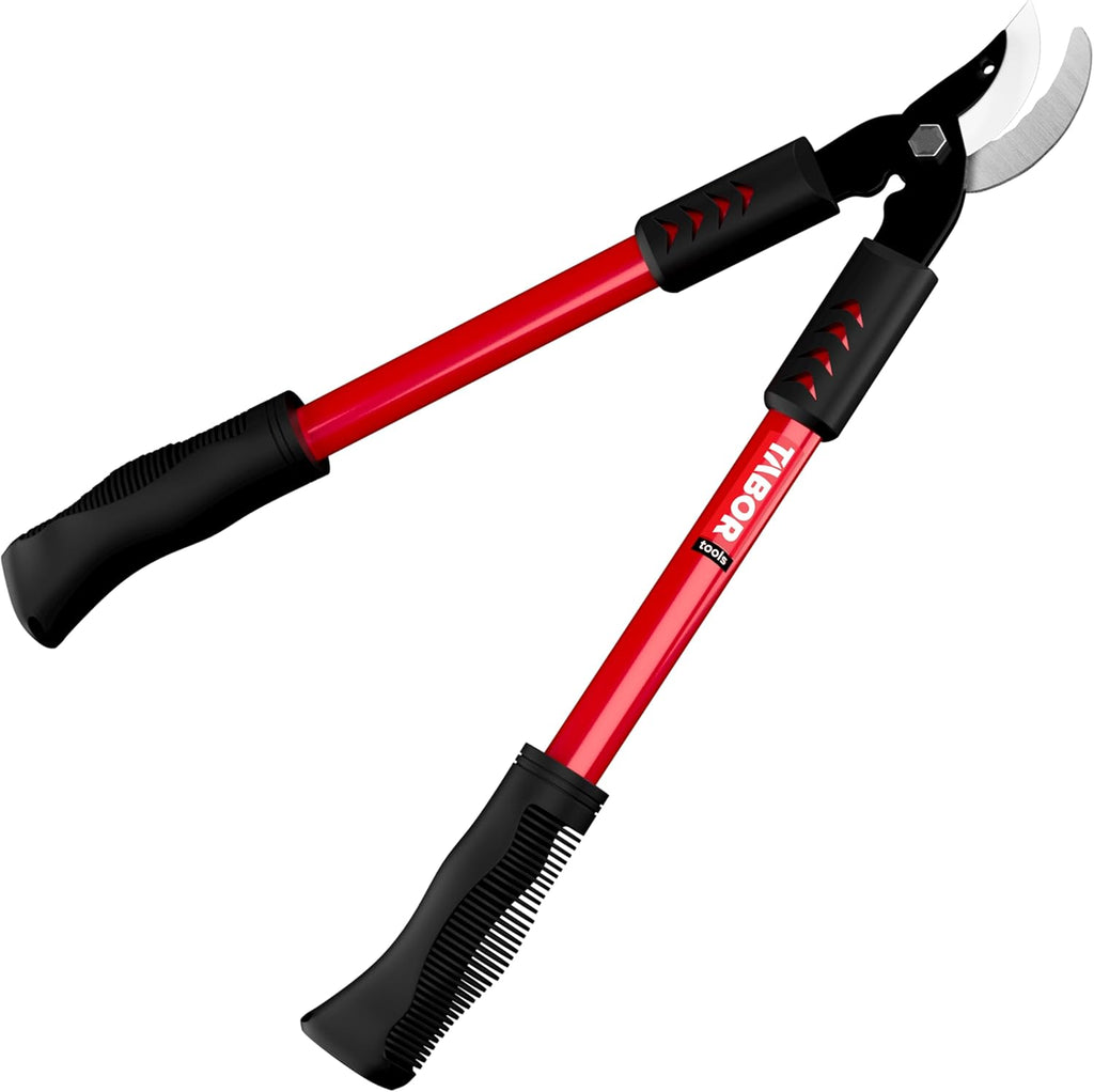 TABOR TOOLS GL18A Small Bypass Lopper, Short Bypass Tree Trimmer, Chops Branches with Ease, Branch Cutter with 1.25 Inch Clean Cut Capacity.