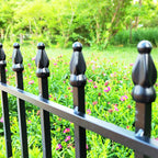 Thealyn 18"H x 22"W Decorative Metal Garden Border Fence, 5 Panels, 9.17Ft