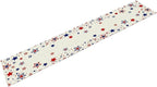 4th of July Table Runner, American Stars Patriotic Independence Day Table Runner for Indoor Outdoor Party Home Kitchen Dining Table Decor, Blue Red, 13x70inch