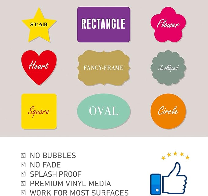 Personalized Labels - Customized Stickers with Any Design Image Logo Text, Business Logo, 100 Labels (Circle, 1.5"x1.5")
