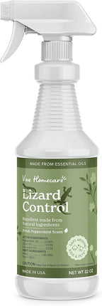 Lizard Control Spray - 32 oz - Natural Peppermint Formula - Indoor & Outdoor Use - Keeps Iguanas Away - Safe Around Kids & Pets