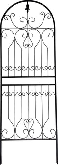 SCENDOR Trellis for Climbing Plants 70.8" H x 24.5" W Metal Premium Quality Material Rust-Resistant Climbing Frame Stylish Garden Addition Outdoor Roses Vine Ivy Clematis Trellises Black 1 Pack