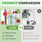 4/8/12 Pack Plant Stakes, 16/24/36 Inch Plant Support Stakes, 2025 New Plant Sticks Support, Flower Stakes for Plants Peony, Tomato Seedling, Marigold, Amaryllis, Sapling, Coreopsis (24 Inch-4 Pack)