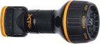 Melnor XT Metal Garden Hose Nozzle; Front Trigger with Flow Control; 8 Watering Patterns; 100% Metal Body with Fully Rubberized Slip Resistant Grip