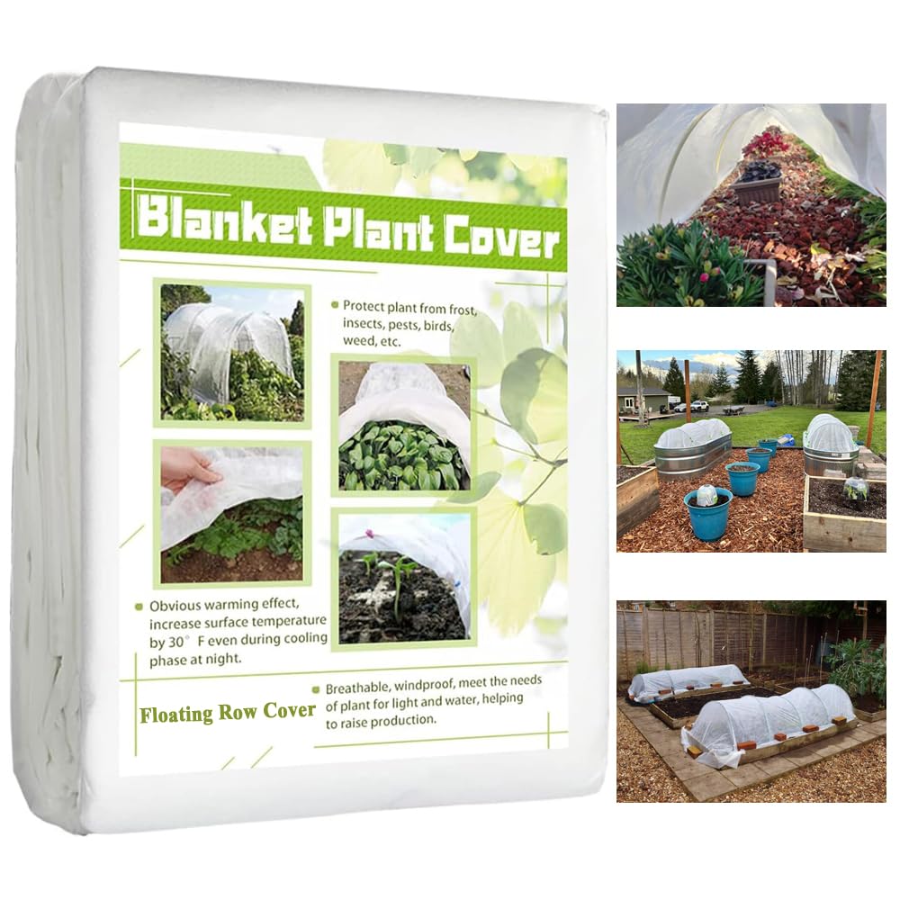 Vocray Frost Cloth Plant Freeze Protection, 7x25 Ft Floating Row Cover