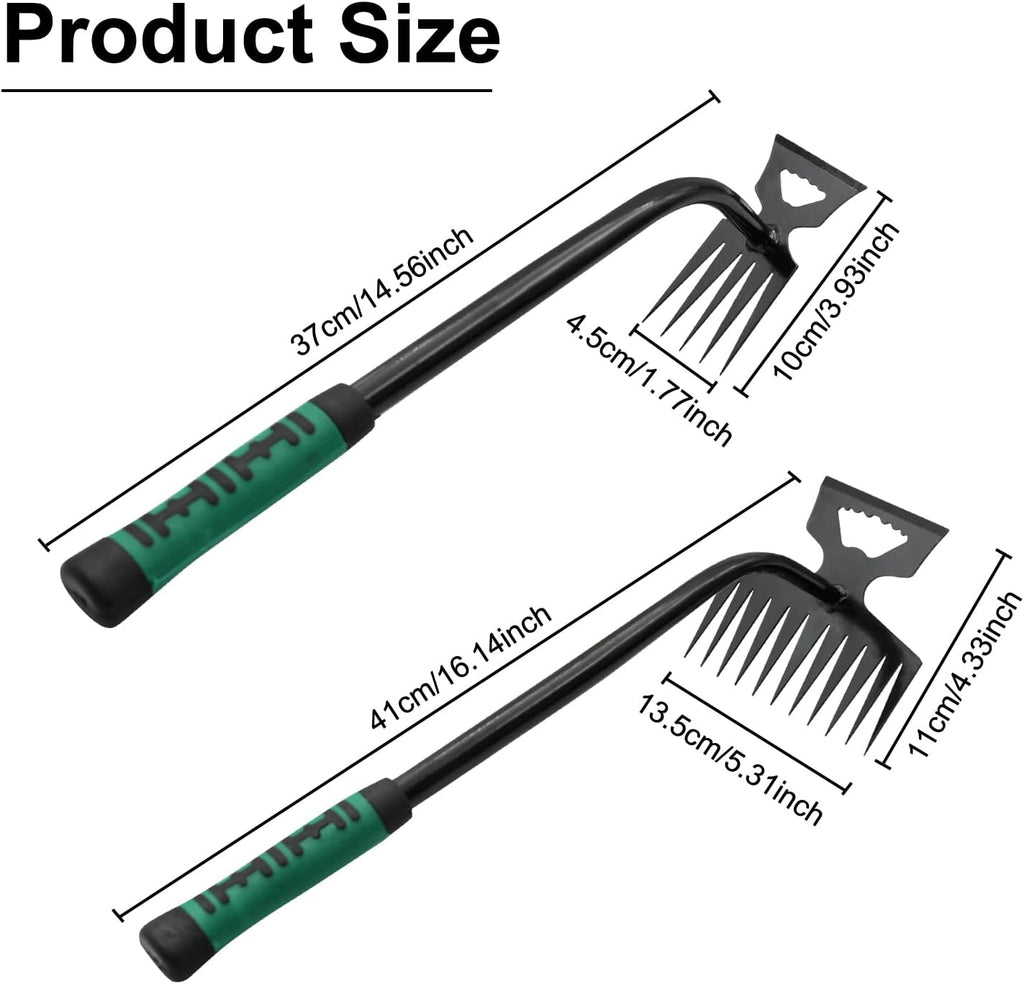 4 Pack Uprooting Weed Pulling Tools,Garden Hand Weeder Tools, Manual Multifunctional Weeders Gardening Tools for Yard and Garden