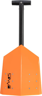 DMOS Delta Shovel - Collapsible Heavy-Duty Steel Folding Shovel for Camping, Overlanding, Survival, Military, Hunting, & Off-Road Use - Signal Orange - Pro