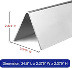 GGC 24.5" Flavorizer Bars for Weber 7539 Genesis 300 310 E310 320 Grills with Side-Controls, 5 PCS Stainless Steel Flavor Bars for Weber 7540 (24.5" L x 2.2" W x 2.3" H)