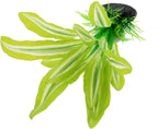 Silk Aquarium Plants for Betta Fish Tank, 2 Pcs 8 Inch Small Silk Aquarium Plant Aquatic Water Grass Decoration，Green-Yellow