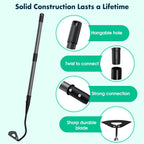 Garden Hoe for Weeding,Heavy Duty Weeding Hoe for Fast Weeds Grass Removal,Loosening Soil Digging Planting Ridging,55 Inch Long Handle,Hardened Hollow Eye Hoe Garden Tools for Garden Flower Beds