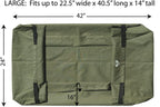UpBloom - Wagon Liner & Cover Patent Pending - Heavy Duty Water Resistant Repellent Distressed Fabric with Easy Unloading Handles - Fits Most Utility Carts/Collapsible Wheelbarrow Styles (Large)