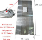 Sealable Mushroom Grow Bags with 0.2 Micron Filter,10''x5.5''x24'',0.08mm/3.15mil Thick PP,Extra Large Size Transparent Cultivation Bags for Commercial & Home Use (25PCS)