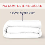 Kotton Culture 1 Pc Queen Size Duvet Cover Only -100% Egyptian Cotton Sateen 600 Thread Count Ultra Soft Premium Durable Comforter Cover Zipper Closure & Corner Ties (White, Queen/Full 90" X 90")