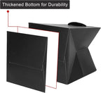 Black Paper Gift Bag 4 in Paper Box Small Square Bottom Paper Bags with Handles for Wedding Baby Shower Birthday Party (Black, 4 x 4 x 4 in, 10 CT)